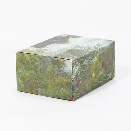 【宅配60サイズ】絵画ダンボール（モネのアルジャントゥイユのモネの家の庭）-3