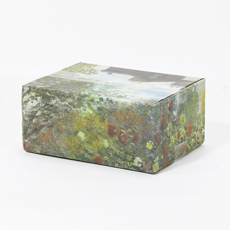 【宅配60サイズ】絵画ダンボール（モネのアルジャントゥイユのモネの家の庭）-4