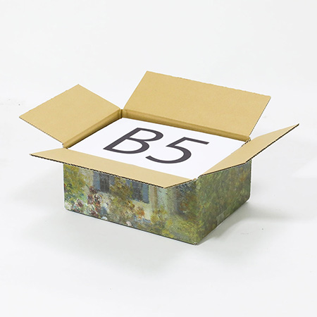 【宅配60サイズ】絵画ダンボール（モネのアルジャントゥイユのモネの家の庭）-6