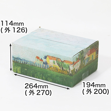 【宅配60サイズ】絵画ダンボール（ゴッホのポピーのある野原）-1