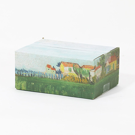 【宅配60サイズ】絵画ダンボール（ゴッホのポピーのある野原）-2