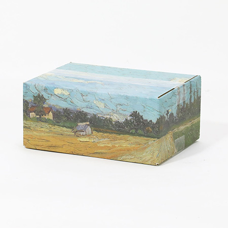 【宅配60サイズ】絵画ダンボール（ゴッホの耕された畑）-2