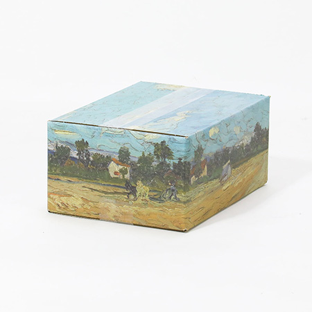 【宅配60サイズ】絵画ダンボール（ゴッホの耕された畑）-5