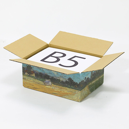 【宅配60サイズ】絵画ダンボール（ゴッホの耕された畑）-6