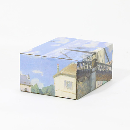 【宅配60サイズ】絵画ダンボール（シスレーのヴィルヌーヴ＝ラ＝ガレンヌの橋）-3