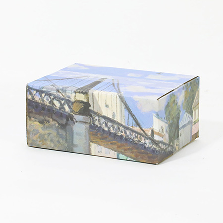 【宅配60サイズ】絵画ダンボール（シスレーのヴィルヌーヴ＝ラ＝ガレンヌの橋）-4