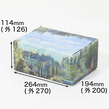 【宅配60サイズ】絵画ダンボール（ルノワールのポン・ヌフ）-1