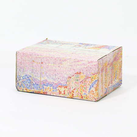 【宅配60サイズ】絵画ダンボール（シニャックのサン・トロペの港）-4