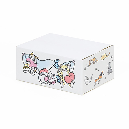 【宅配60サイズ】デザインダンボール（ねこまみれ）-6