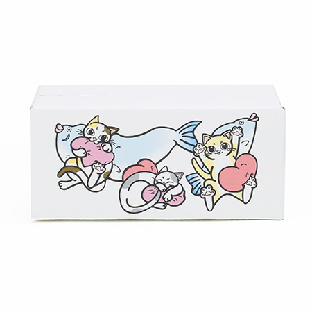 【宅配60サイズ】デザインダンボール（ねこまみれ）-8