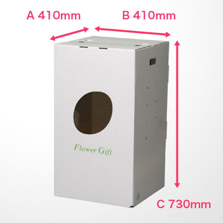 [G-9]宅配・ギフト特大フラワーBOX(鉢押え付)-2