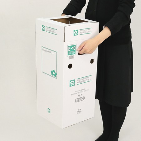 【E-10(100)】4～5寸鉢物用フラワーギフトボックス(鉢押え付)-5