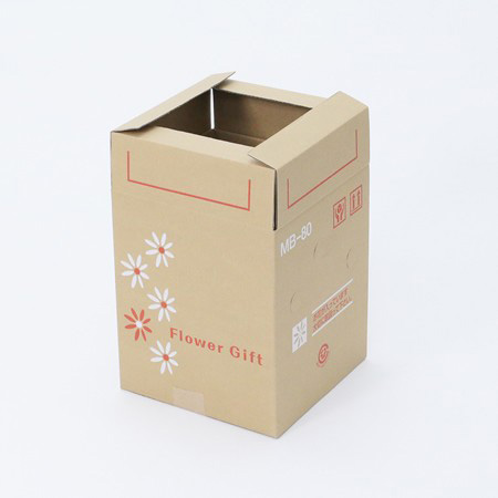 段ボール出品 宅配80サイズ】宅配80/100サイズで送れる手穴付き花柄模様の