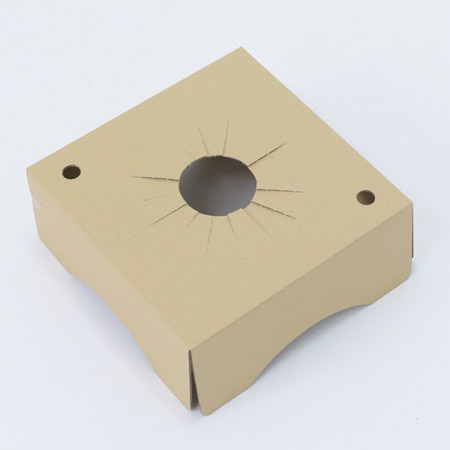【MB-100(茶)】5～6寸鉢物用フラワーギフトボックス(鉢抑え付)-4