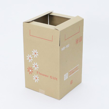 【MB-100(茶)】5～6寸鉢物用フラワーギフトボックス(鉢抑え付)-5