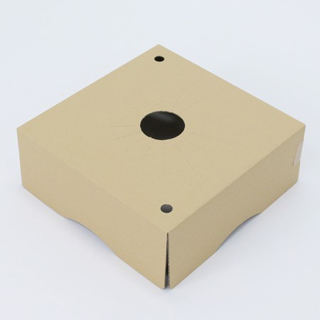 【MB-120(茶)】6～7寸鉢物用フラワーギフトボックス(鉢押え付)-4