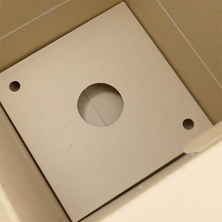 【MB-120S(茶)】6～7寸鉢物用 フラワーギフトボックス(鉢押え付)-6