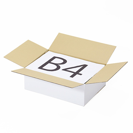 【宅配80サイズ】定番ダンボール箱(B4・白) まとめ買い-2