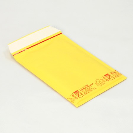 包装作業が超簡単。新書判サイズが入る黄色いクッション封筒