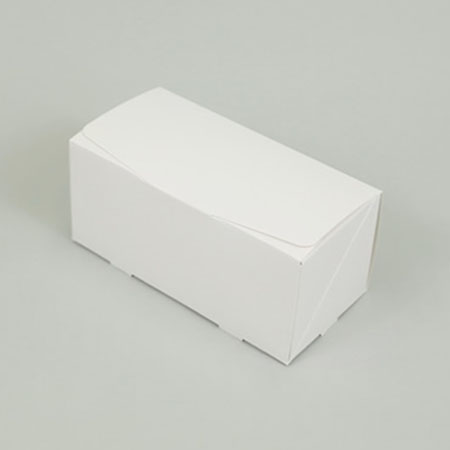 ロールケーキが1本入る、組み立ての簡単なテイクアウト用BOX