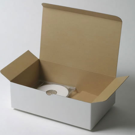 栄養補助食品梱包用ダンボール箱 | 292×186×92mmでB式底組タイプの箱