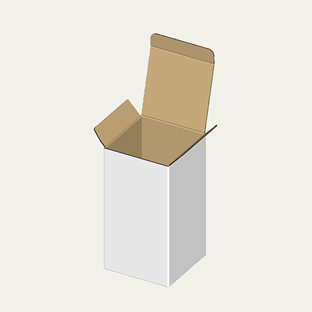 キャンドルホルダー梱包用ダンボール箱 | 130×130×250mmでB式底組タイプの箱
