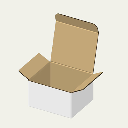 バター梱包用ダンボール箱 | 125×110×70mmでB式底組タイプの箱