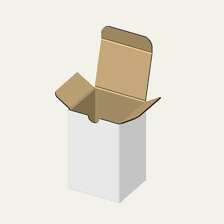 歯固め梱包用ダンボール箱 | 85×75×130mmでB式底組タイプの箱 | ハーブティーの梱包にも