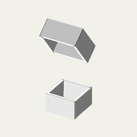 おにぎりケース梱包用ダンボール箱 | 70×70×45mmでC式タイプの箱