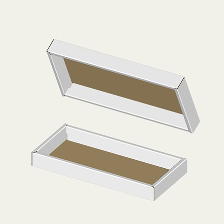 くま笹盛器梱包用ダンボール箱 | 228×101×25mmでC式タイプの箱