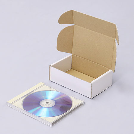 マツエクブロアー梱包用ダンボール箱 | 128×82×41mmでN式額縁タイプの箱 | MP3プレイヤーの梱包にも