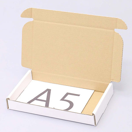 パスポートケース梱包用ダンボール箱 | 257×156×35mmでN式額縁タイプの箱