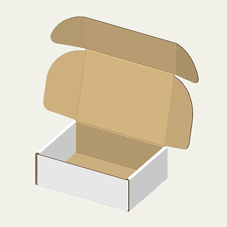 タッパー梱包用ダンボール箱 | 148×109×51mmでN式額縁タイプの箱