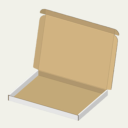 上履き入れ梱包用ダンボール箱 | 298×219×21mmでN式額縁タイプの箱