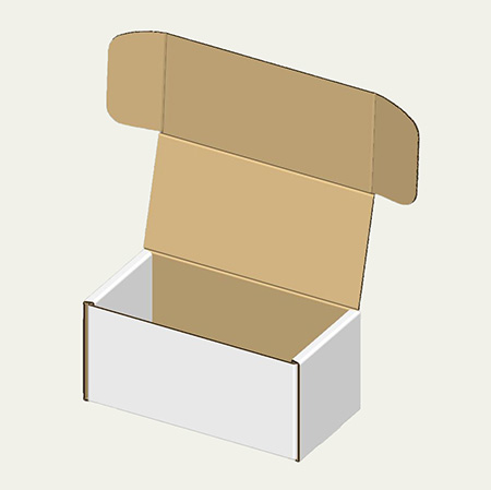 ゴルフボール（2個）梱包用ダンボール箱 | 109×55×53mmでN式額縁タイプの箱