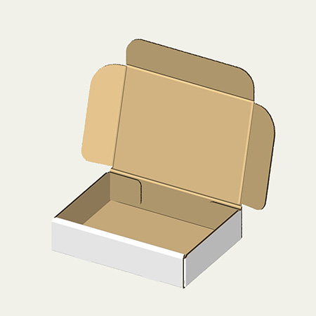 パスタ皿梱包用ダンボール箱 | 270×201×63mmでN式簡易タイプの箱