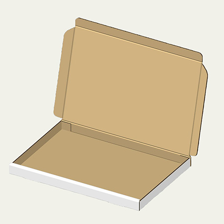 メラミントレー梱包用ダンボール箱 | 325×220×20mmでN式簡易タイプの箱