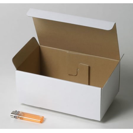 ネイルドライヤー梱包用ダンボール箱 | 220×130×90mmでN式差込タイプの箱