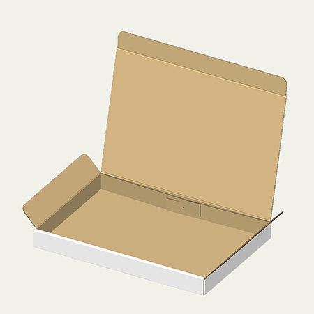 サウナハット梱包用ダンボール箱 | 298×193×27mmでN式差込タイプの箱