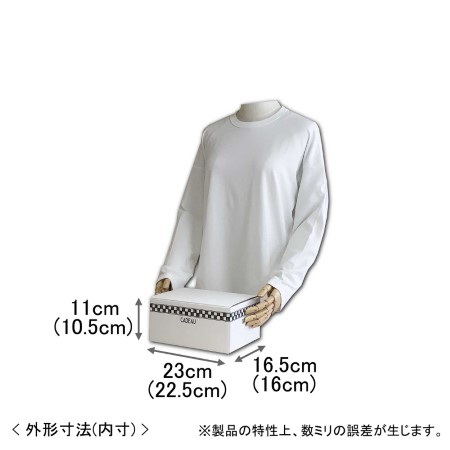 【宅配60サイズ】デザインダンボール箱（フレンチチェック柄）-2