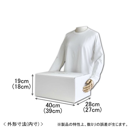 【宅配100サイズ】ギフト用ダンボール箱 390×270×180-2