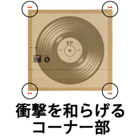 【EPレコード対応】開封用ジッパー付きダンボール箱（深さ可変式）-6