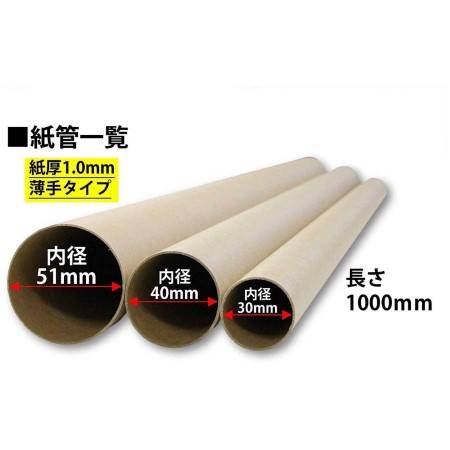 【紙管】直径30mm×長さ1000mm（厚み1mm）-3