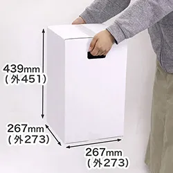 宅配100サイズ－手穴付きフラワーボックス(表白箱）