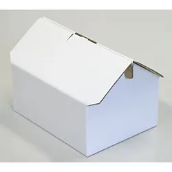 贈り物にたのしいお家型段ボール箱（60サイズ白ダンボール）