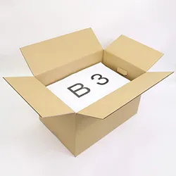 B3用紙が入る宅配140サイズ対応ダンボール箱（手穴付き）