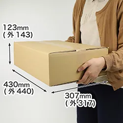 【3辺合計90cm】国際郵便対応ダンボール箱（A3）