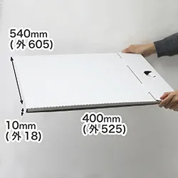 【A3/B3サイズ対応】持ち手付きケース(白)