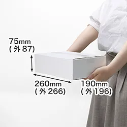 【宅配60サイズ】発送用 小型ダンボール箱 B5サイズ対応(白)