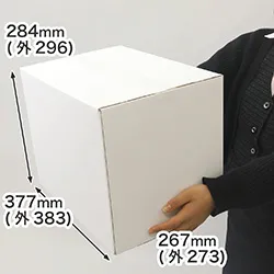 【宅配100サイズ】白ダンボール箱 B4サイズ対応